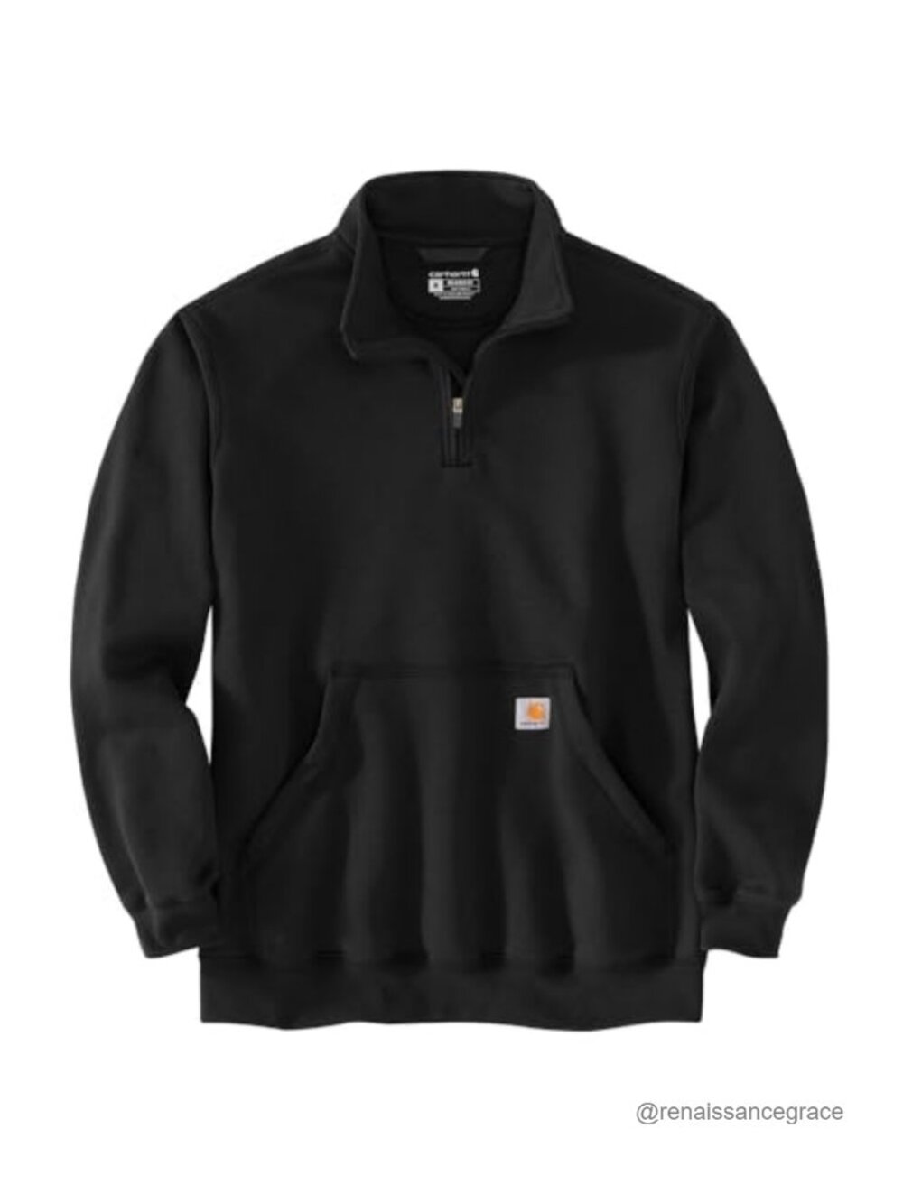 Carhartt Marquette 1/4-Zip Mock-Neck Sweatshirt Cotton Polyester Pullover